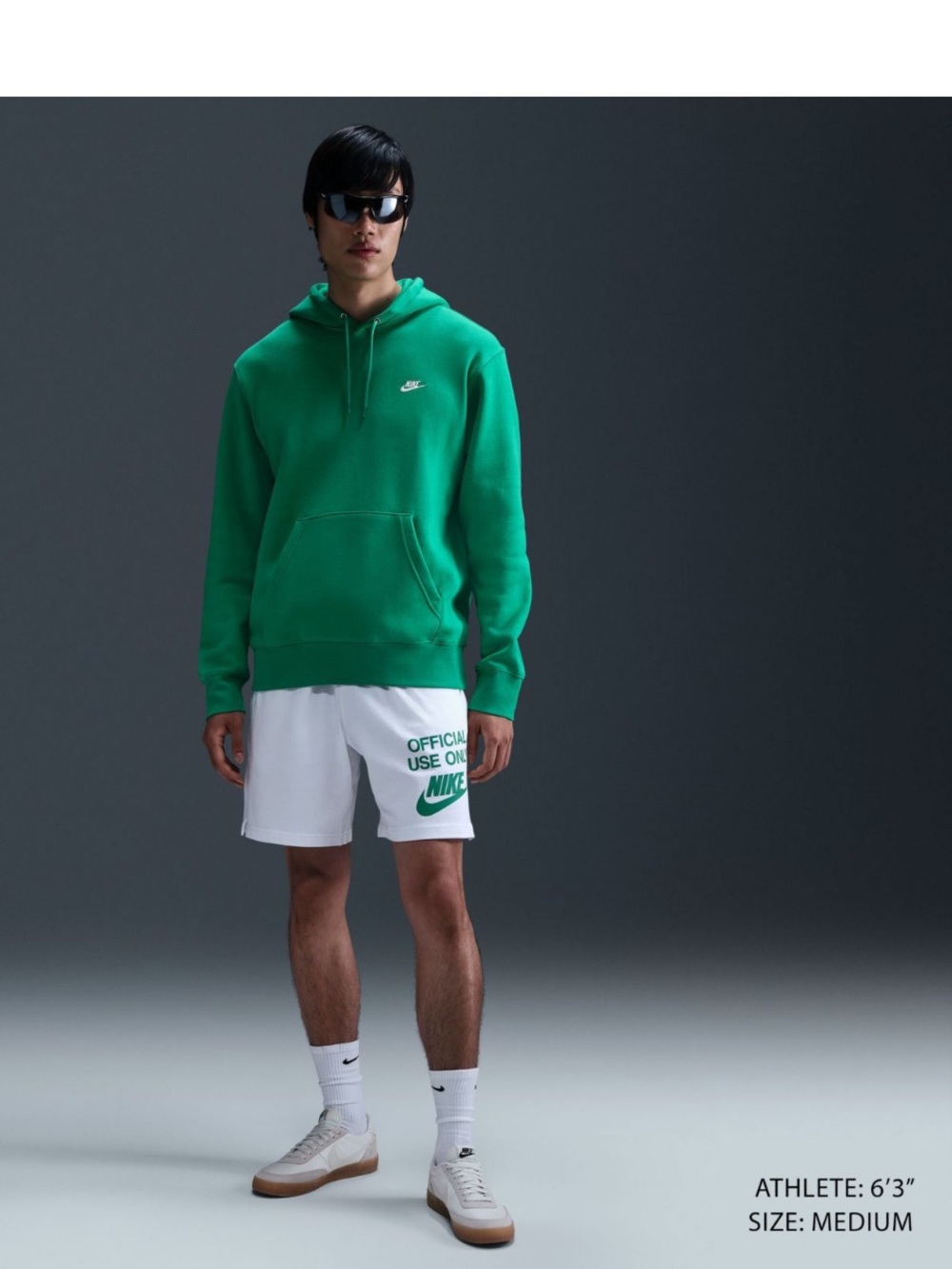 Nike Men's Club Fleece Hoodie - Kelly green